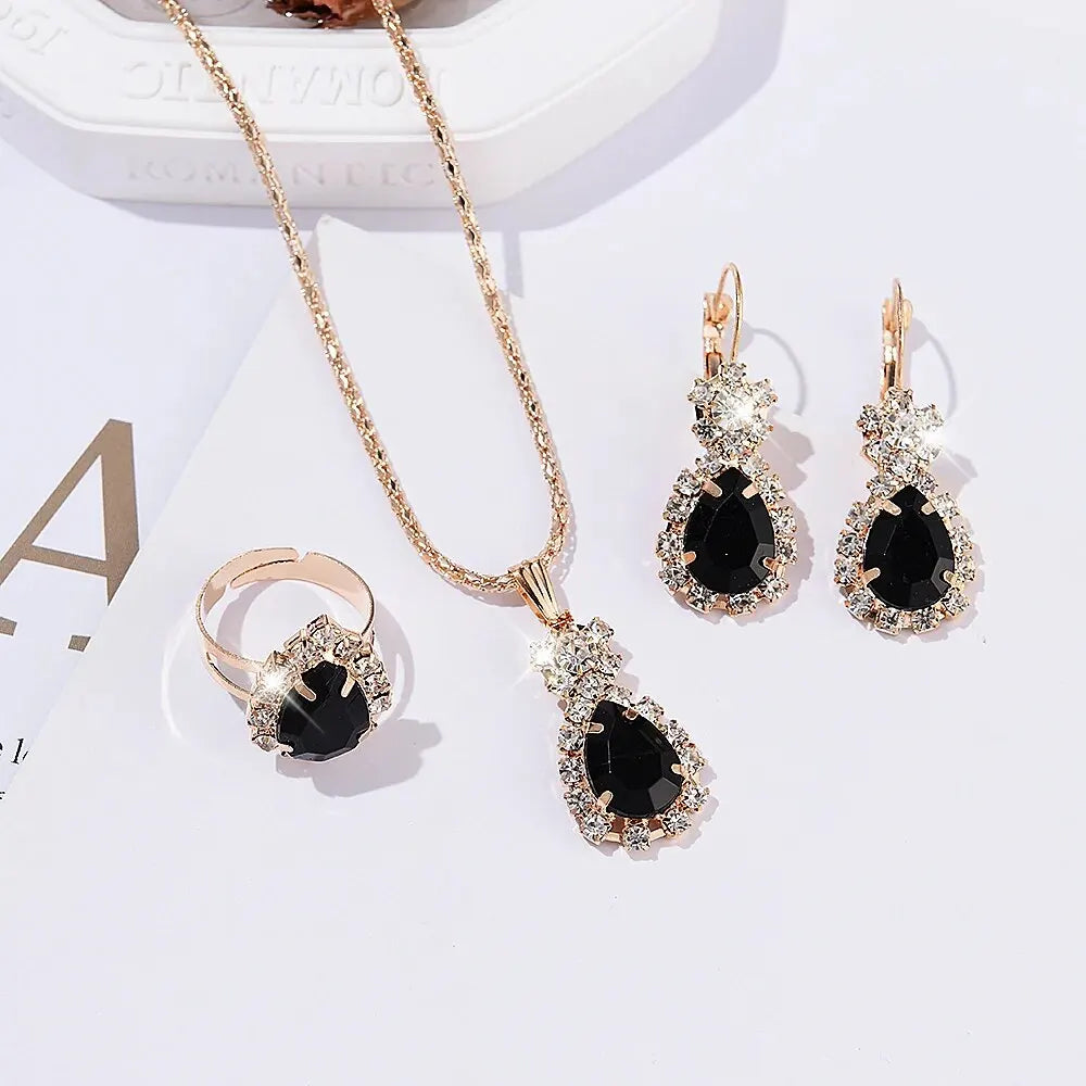 Coffret LVPAI Noir Opulence – Montre & Bijoux Souverains (6 pièces)