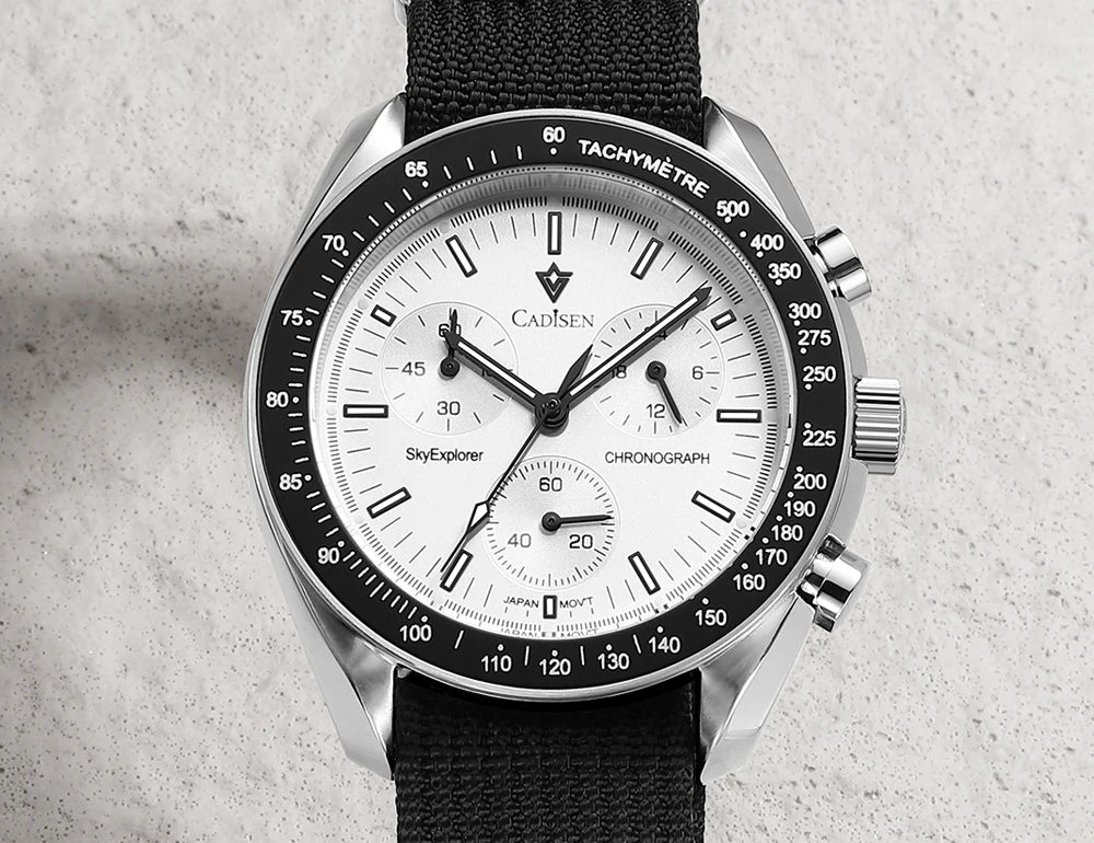 CADISEN C7064 – Chronographe Prestige VK68 (Édition Sport Vintage)