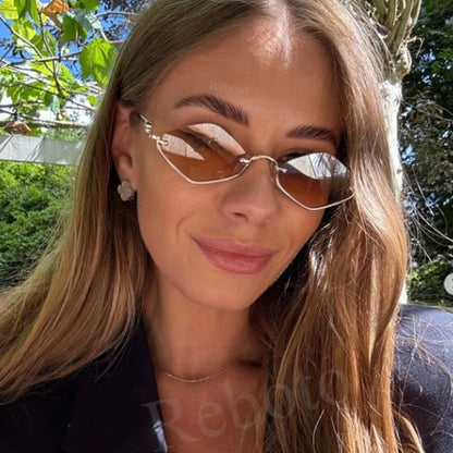 Lunettes YY96 – Lunettes de Soleil Cat Eye Métal & Glamour