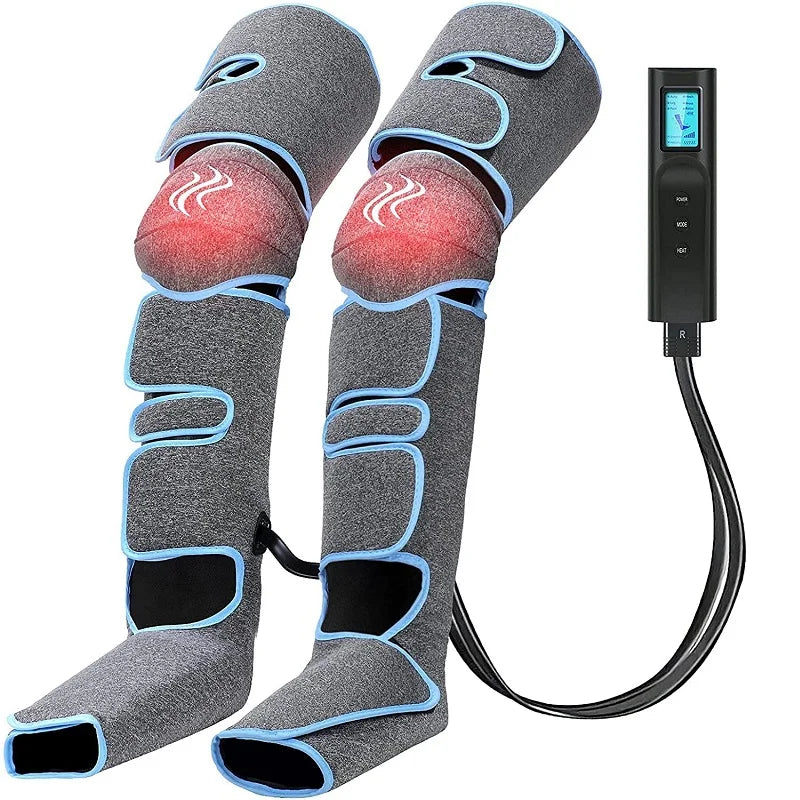 Massage Jambes 360° avec Chauffe Genoux – Sans Fil & Compression Intelligente